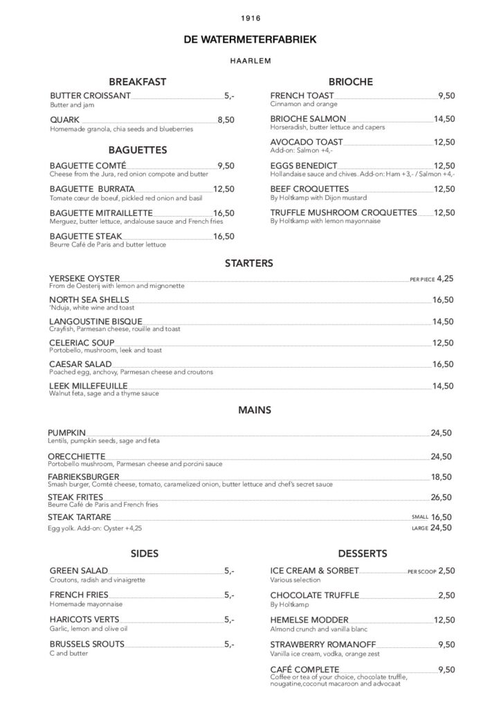 LUNCHKAART ENGELS 9 sept